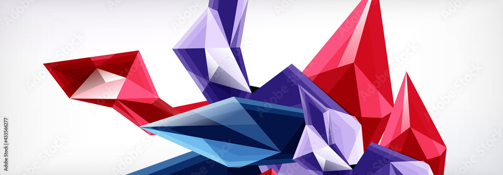 Vector 3d triangles and pyramids abstract background for business or technology presentations, internet posters or web brochure covers Vector 3d triangles and pyramids abstract background for business or technology presentations, internet posters or web brochure covers