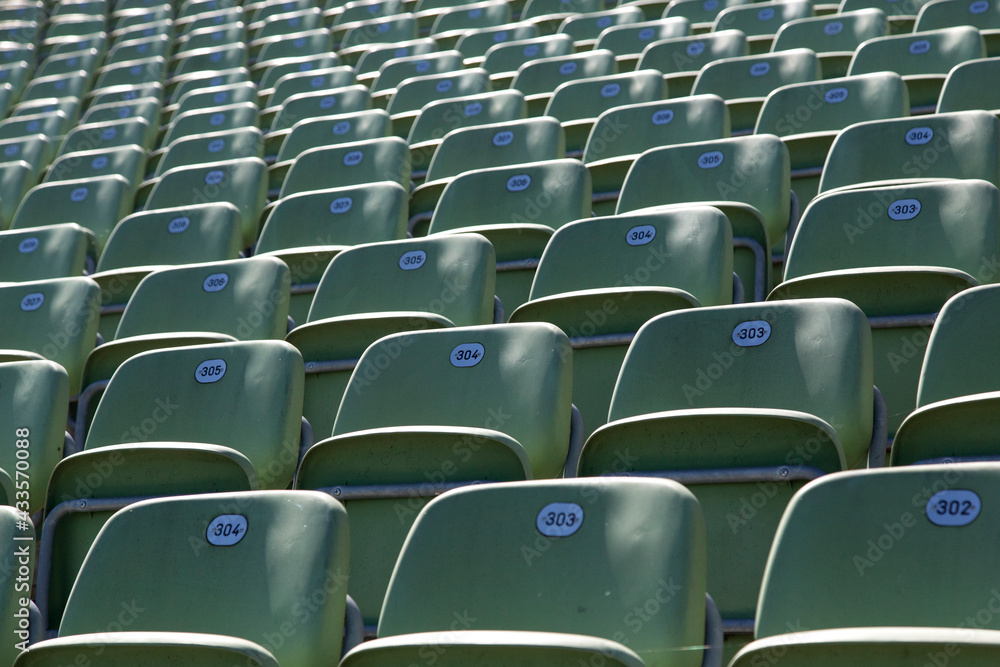 Naklejka premium empty stadium seats