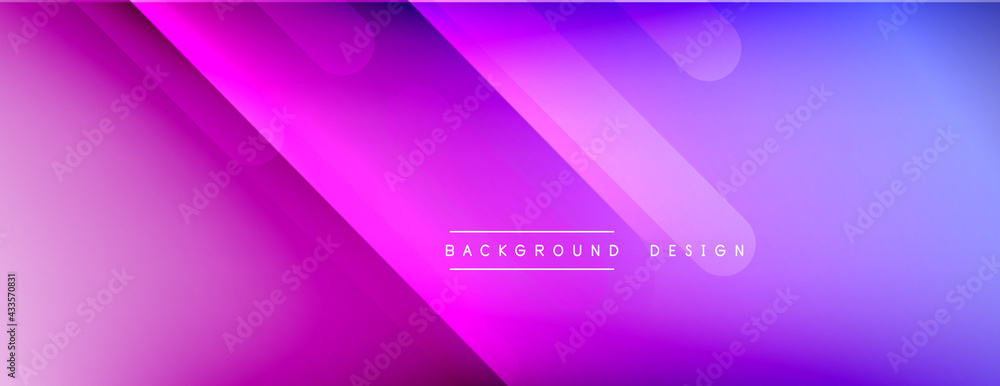 Fototapeta premium Dynamic lines abstract background. 3D shadow effects and fluid gradients. Modern overlapping forms