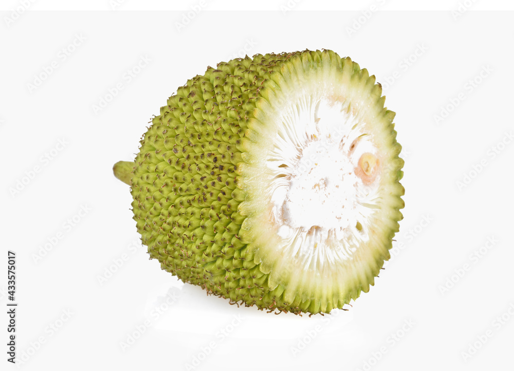 jack fruits on white background.