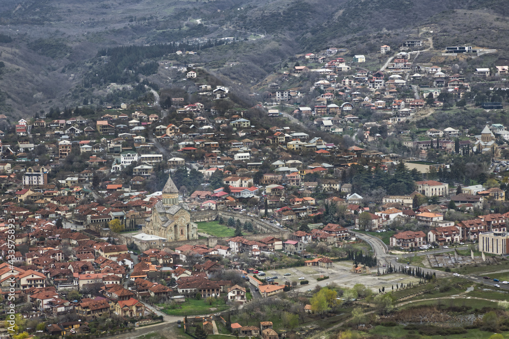 panorama of the city of Mtskheta, Georgia 