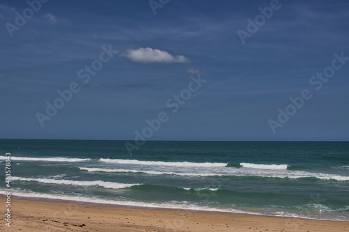 Spanish house surfing beach in Sebastian Inlet state park Florida