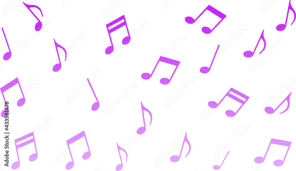 Purple musical note pattern