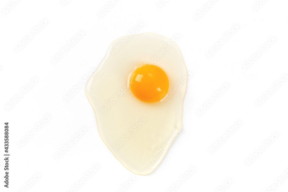 Raw egg yolk isolated on white background Raw egg yolk isolated on white background