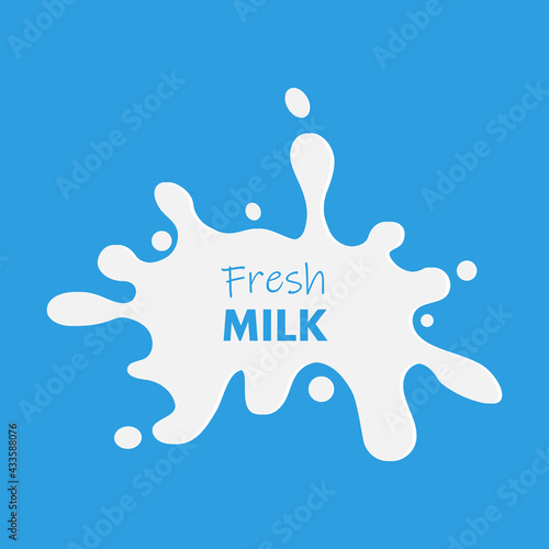 Milk splash vector illustration abstract background
