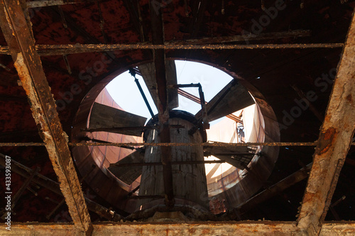 inside an abandoned power plant