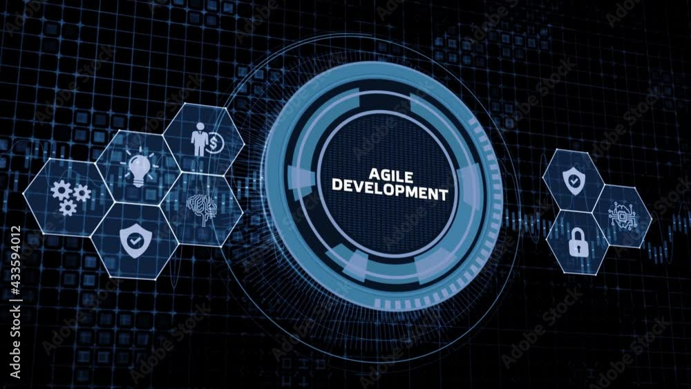 Business, Technology, Internet and network concept. Agile Software Development. Business, Technology, Internet and network concept. Agile Software Development.