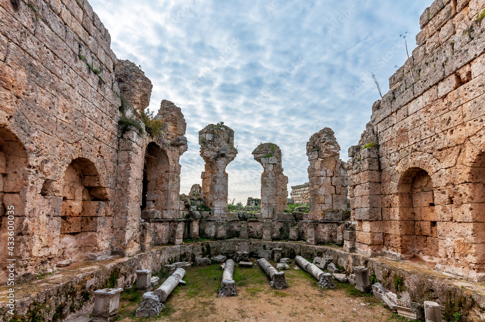 Roman Baths in Perge Ancient City