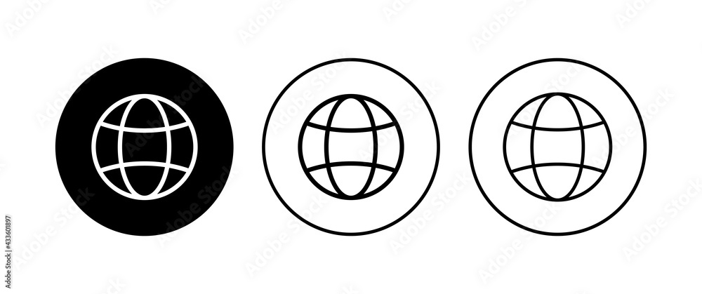 Fototapeta premium Web icon set. go to web icon. web click icon