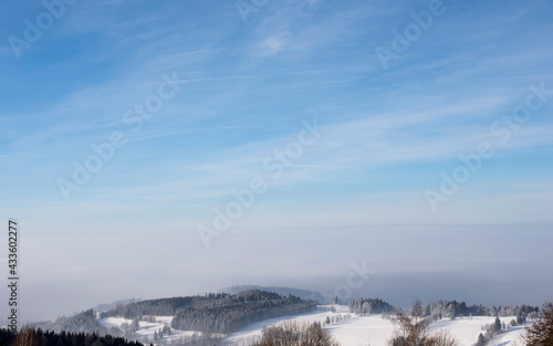 Winterlandschaft  im Riesengebirge, Benecko, Tschechien © luna