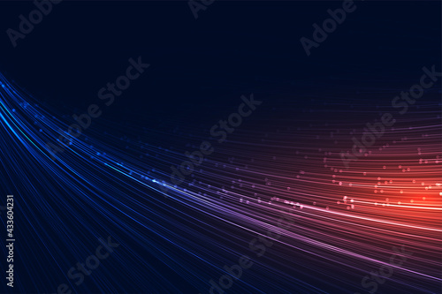 flowing speed lines technology background photo