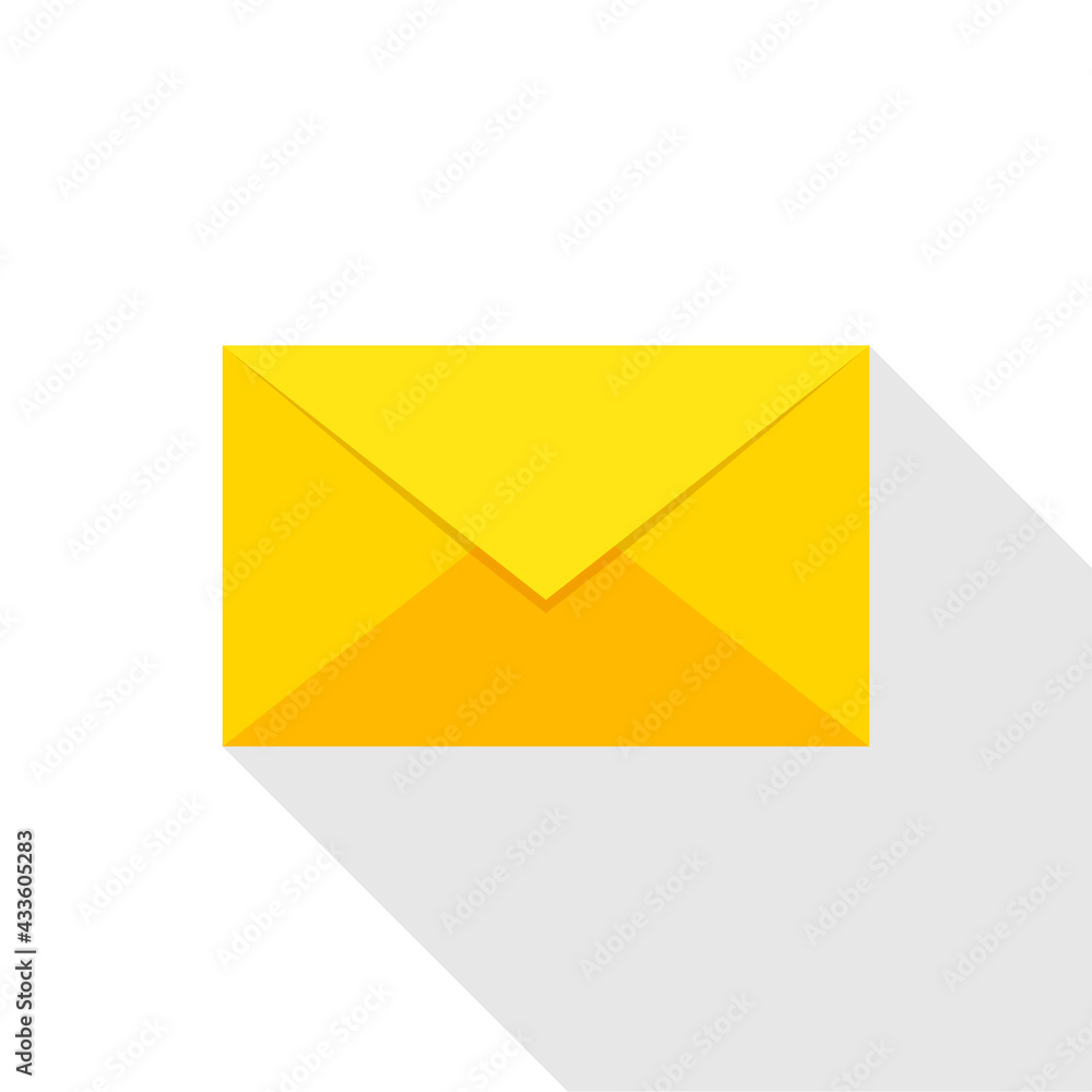 Email. Envelope isolated on a white background. Mail, letter or message concept. Flat style. Vector illustration Email. Envelope isolated on a white background. Mail, letter or message concept. Flat style. Vector illustration