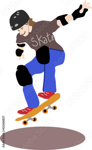 Image of skater boy jumping