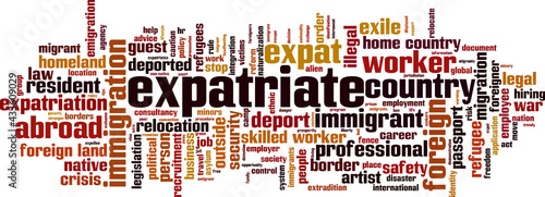 Expatriate word cloud