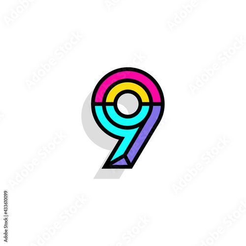 Colorful Vector Chisel Number 9