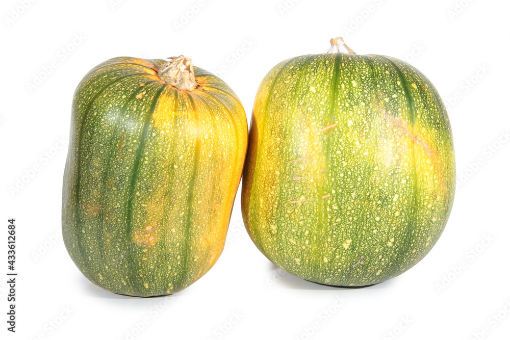 Large pumpkin on a white background. Isolated object Large pumpkin on a white background. Isolated object