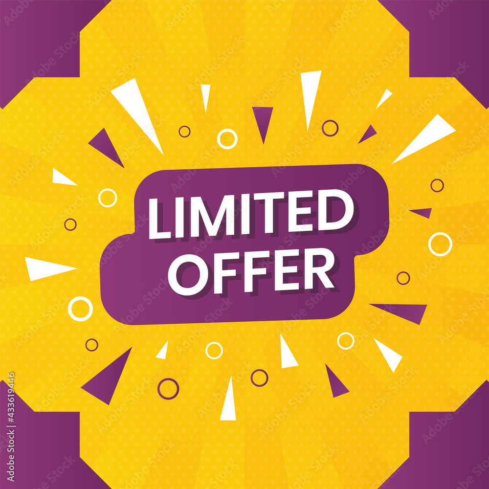 limited offer banner design. promotion design element good for business campaign or advertising limited offer banner design. promotion design element good for business campaign or advertising