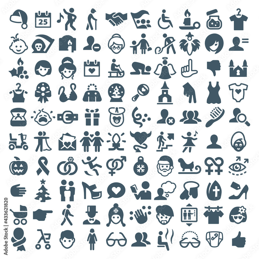 People and Lifestyle icon set People and Lifestyle icon set