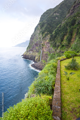 Viewpoint on atlantic ocean from Madeira coastline