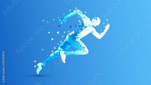  corsa, correre, competizione, sport, poligonale