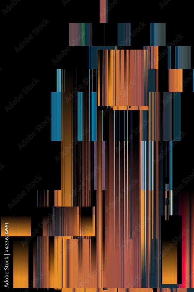 Modern background with dead pixel and bug, glitch and error signal. Optical distortion, overlapping geometric. It can be used for web design, printed products and visualization of music. Modern background with dead pixel and bug, glitch and error signal. Optical distortion, overlapping geometric. It can be used for web design, printed products and visualization of music.