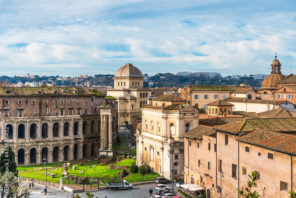 Cityscape view in Rome