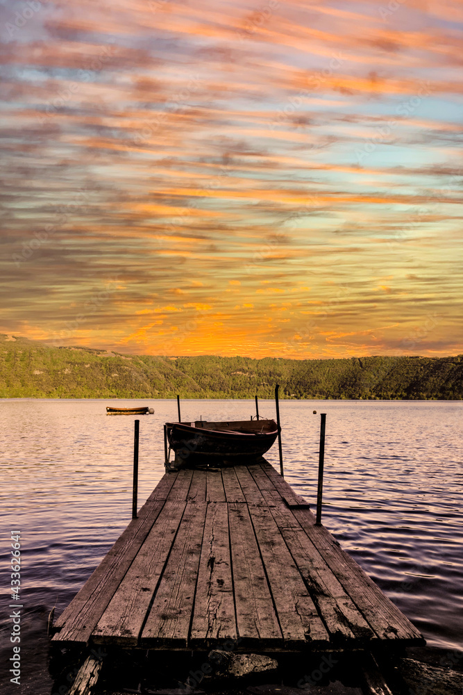 Sunset at the lake