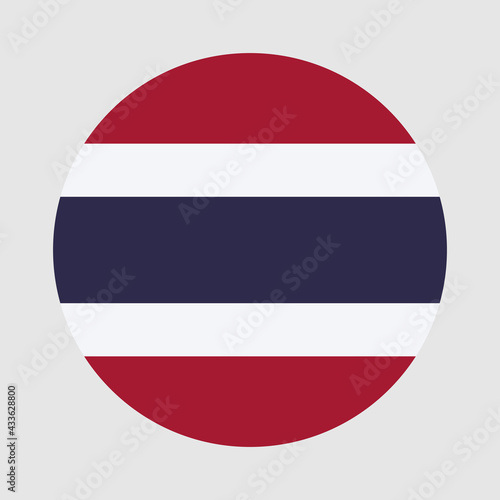 Round flag of Thailand country. Thailand flag with button or badge. Free Download Round flag of Thailand country. Thailand flag with button or badge. - GFXLoad
