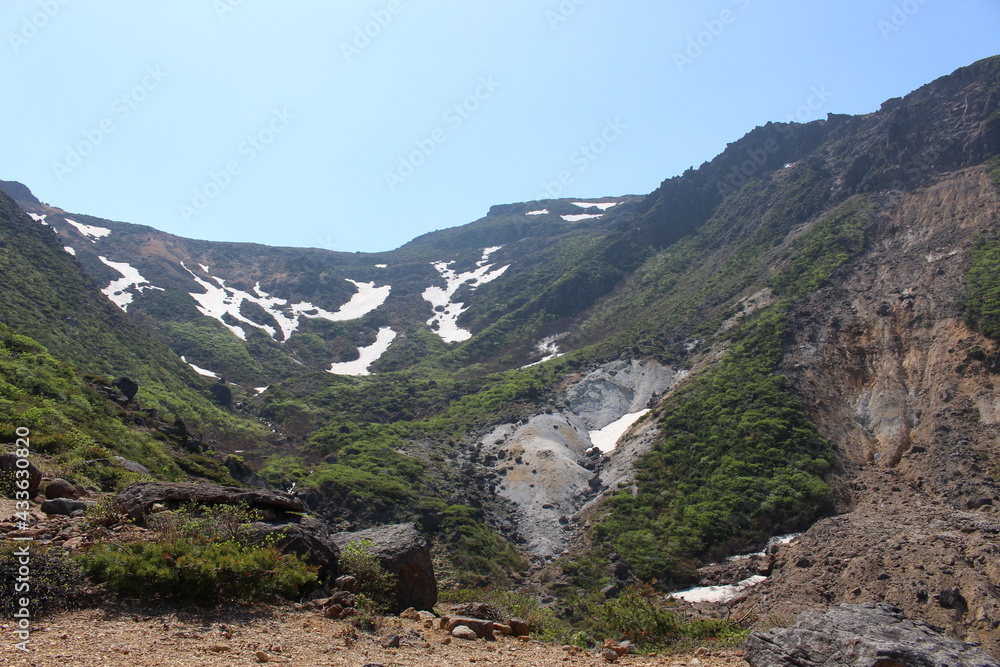 福島県の安達太良山の登山