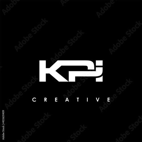 KPI Letter Initial Logo Design Template Vector Illustration