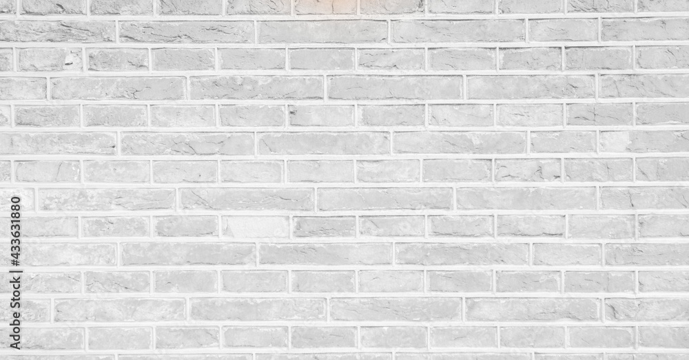 Naklejka premium Close-up view of white and grey brick wall, backgrounds and urban concepts