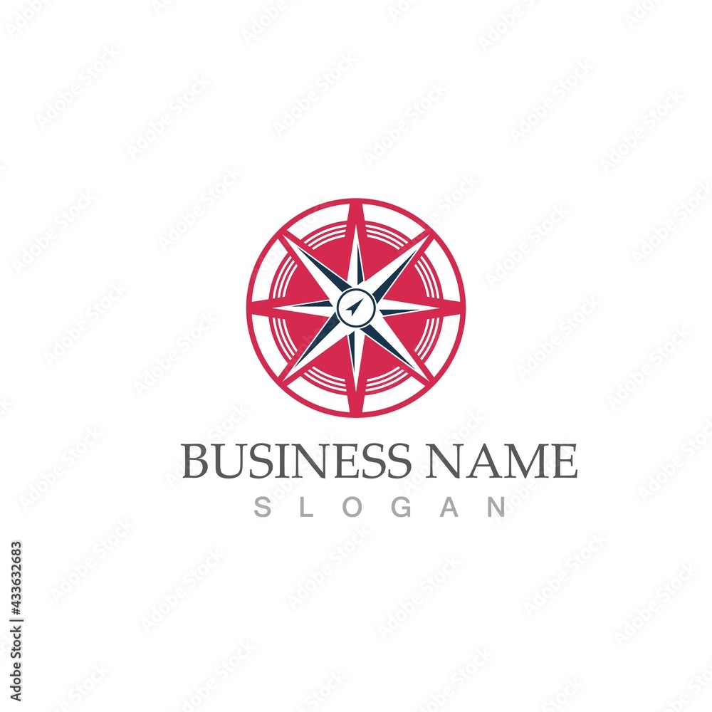 compass logo template vector icon illustration compass logo template vector icon illustration