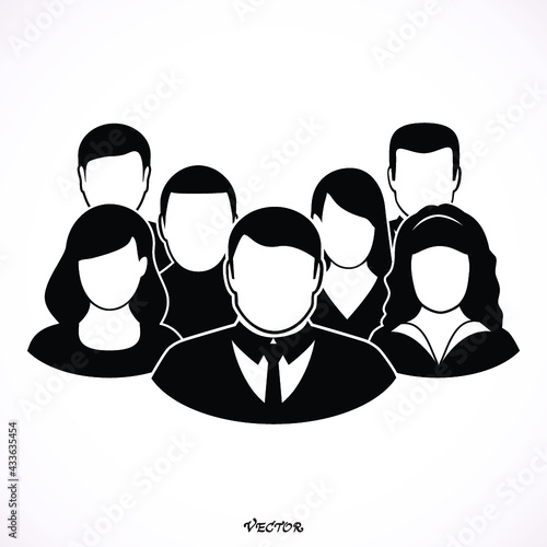 Abstract Elements.Social icons.People icon.People Flat icons collection.User Icons and People Icons with Background.Choosing the talented person for hiring