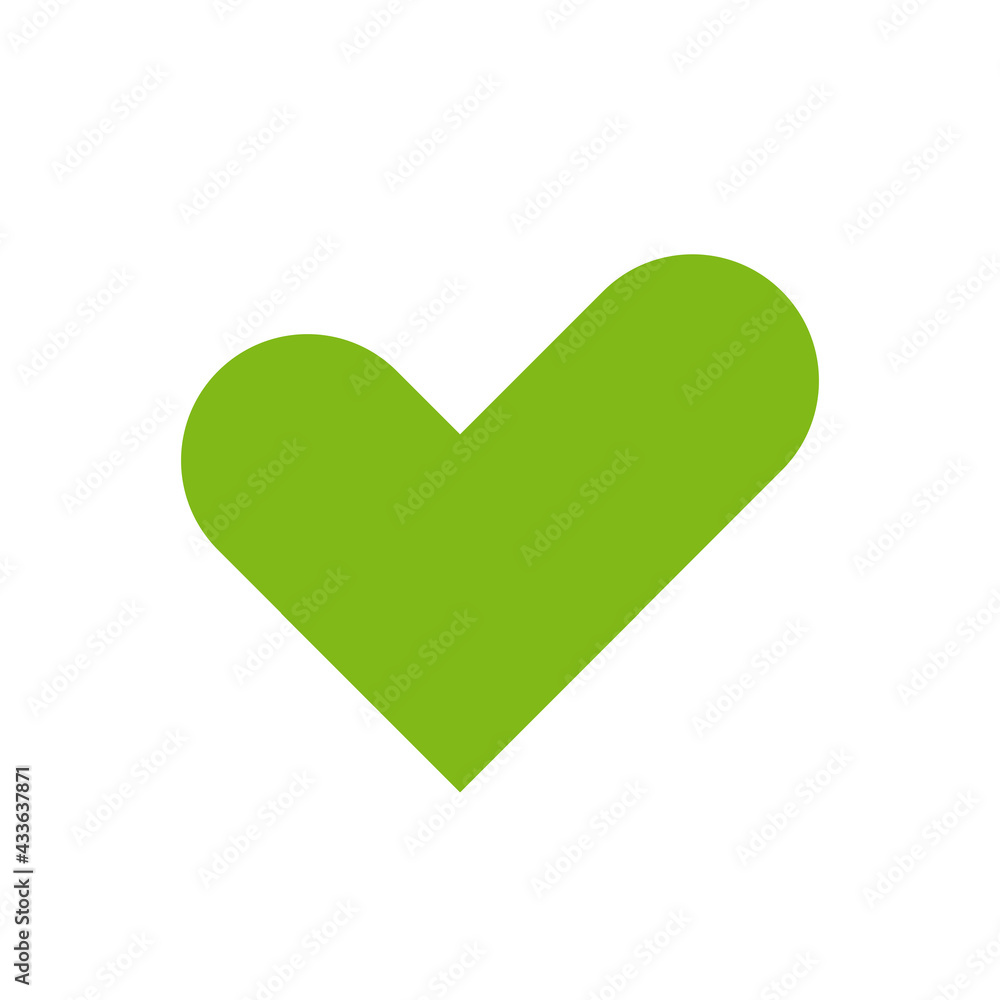 Check heart icon vector. Love check mark sign in flat style. Tick symbol isolated on white background. Vector Illustration. Check heart icon vector. Love check mark sign in flat style. Tick symbol isolated on white background. Vector Illustration.