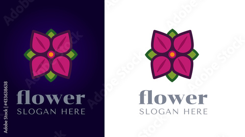 Modern & Colourful Flower Logo