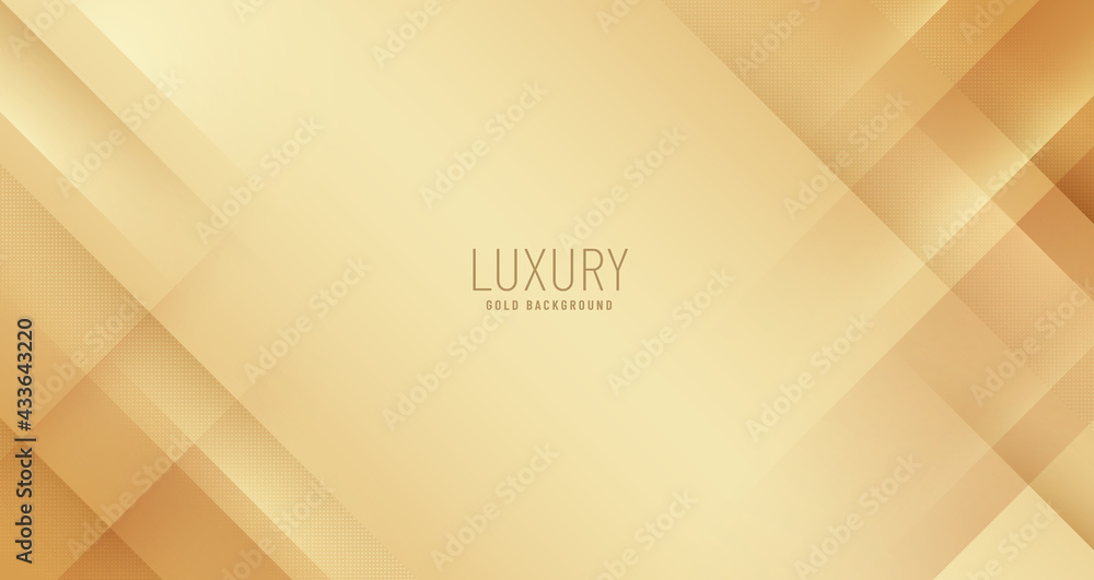 Abstract modern light gold background with copy space. Luxury and elegant concept design with golden line. - obrazy, fototapety, plakaty 