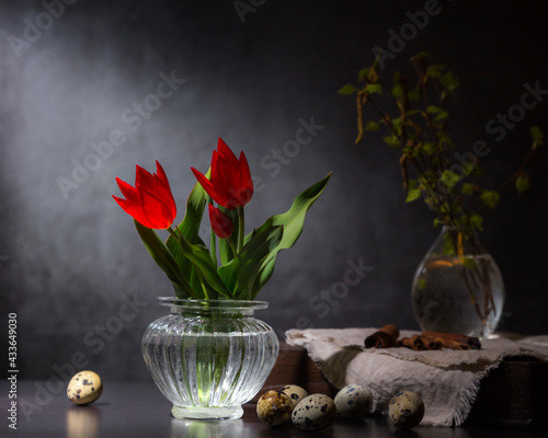 Still life with a tulip