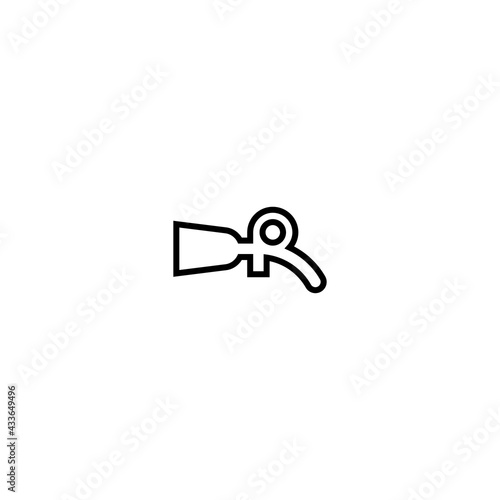 Fotografía Gasoline pomp line icon