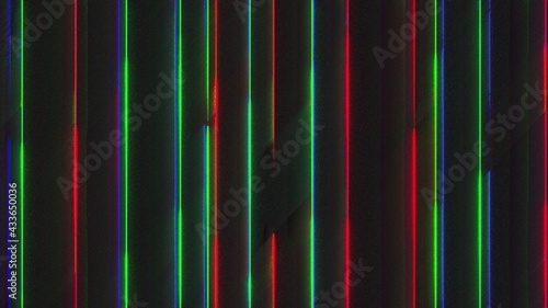 Billede på lærred Computer generated chromatic aberration bands