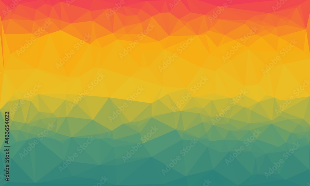 Fototapeta premium Creative prismatic background with light polygonal pattern