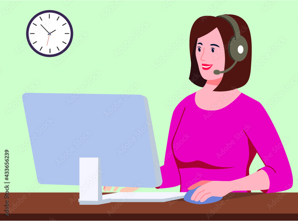 front view of female employee speak on video call with diverse multiracial colleagues on online briefing, woman worker have Webcam group conference with coworkers at home front view of female employee speak on video call with diverse multiracial colleagues on online briefing, woman worker have Webcam group conference with coworkers at home