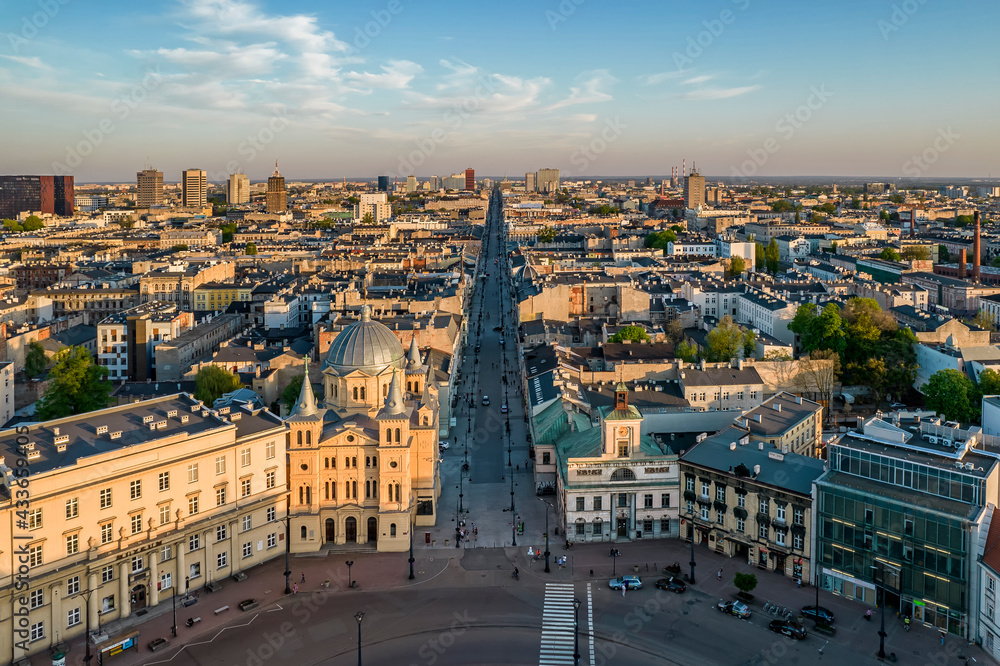 Obraz premium Plac Wolności- Łódź, Polska.