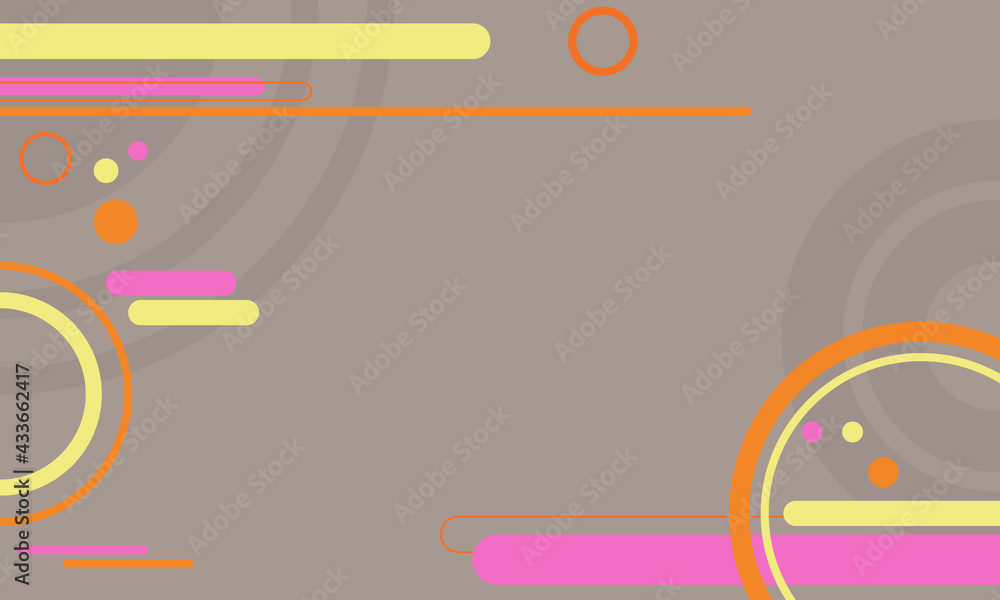Fototapeta premium Rounded lines shape and circle lines background. Abstract background.