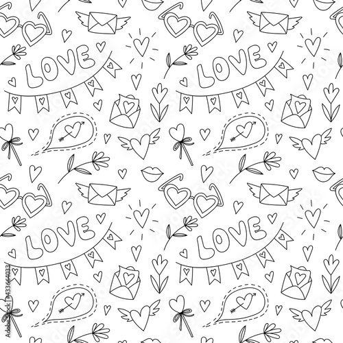 seamless pattern for Valentine s day