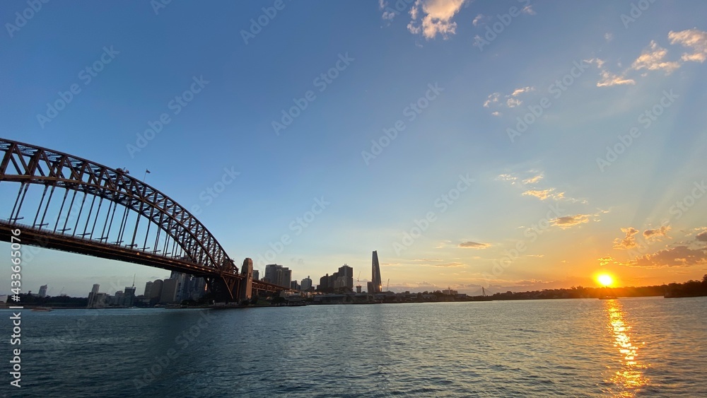 Obraz premium city harbour bridge