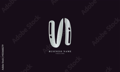 INI, Abstract initial monogram letter alphabet logo design photo