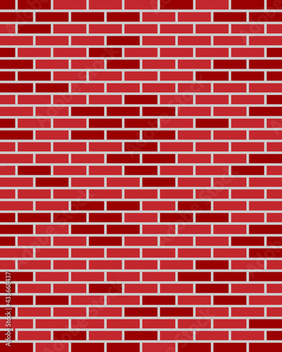 Red brick wall masonry puzzles texture background graphic design material.