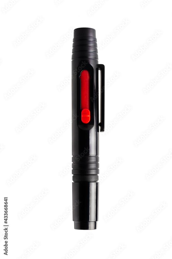 Cleaning pencil for cleaning the lens on a white background. Isolate Cleaning pencil for cleaning the lens on a white background. Isolate