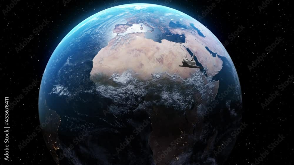 Space Shuttle Orbiting The Earth
Space Shuttle Orbiting The Earth