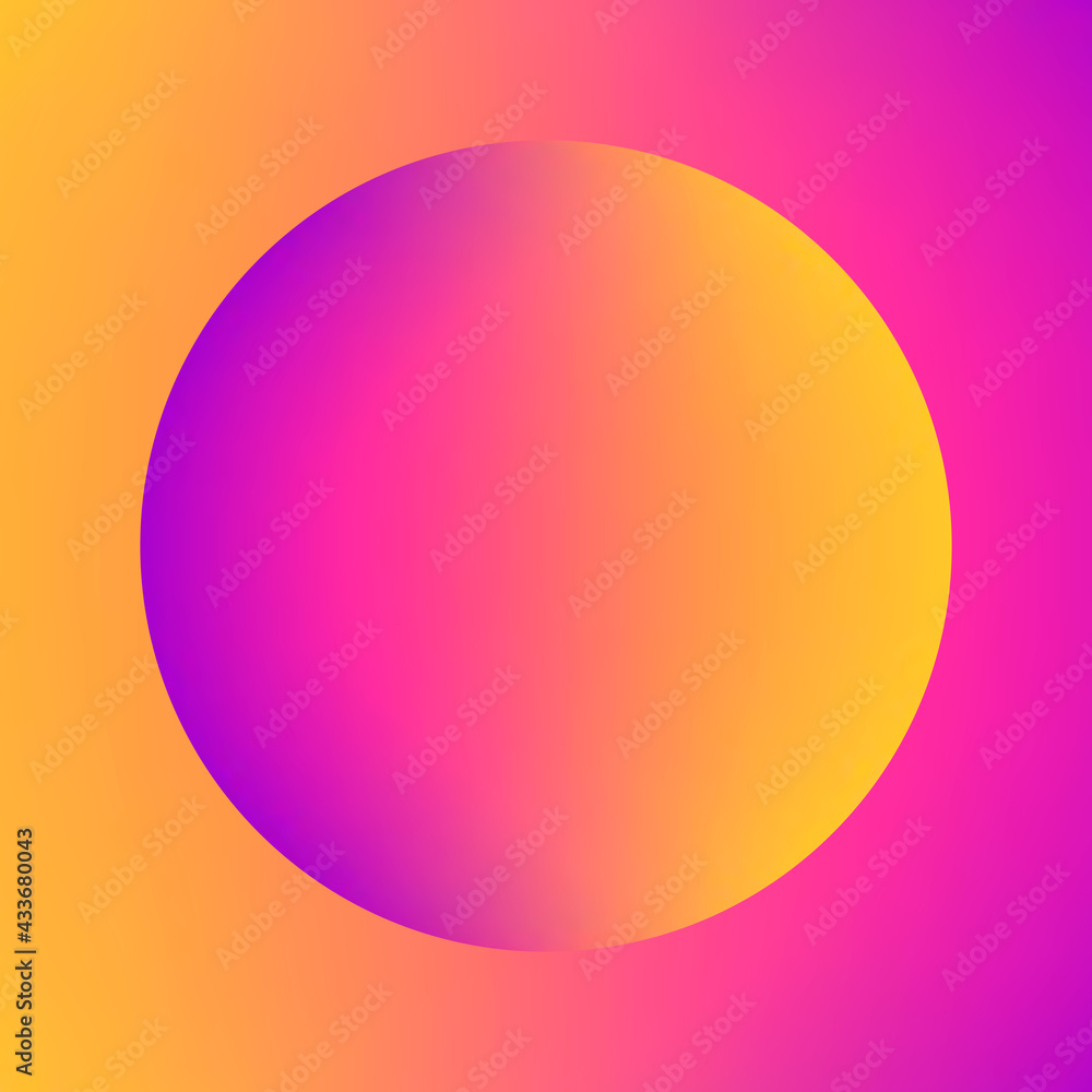 Aesthetic Sphere Liquid Colorful Round Shape Gradient for Creative Futuristic Abstract Design with Minimal Bright Neon Graphic Style. Vibrant Concept Digital Art.
